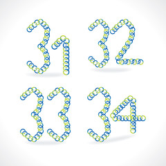 creative number vector illustration 