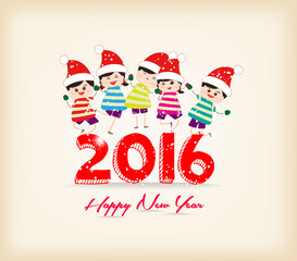 happy new year with kids funny