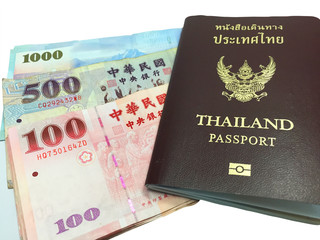 Banknote and passport - horizontal