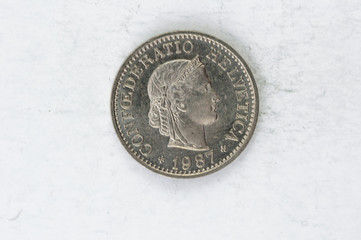 10 Switzerland confoederatio helvetica Coin silver