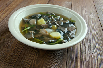 Belarussianmushroom soup