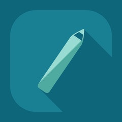 Flat modern design with shadow icon Eyeliner
