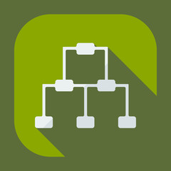 Flat modern design with shadow icons business icon