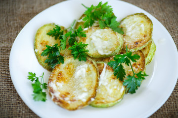 Fried zucchini