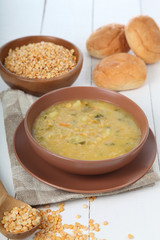 Delicious pea soup