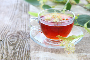 Herbal tea with lime