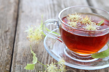 Herbal tea with lime