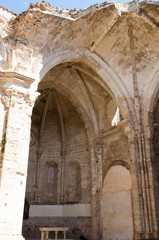 Fototapeta na wymiar Courtyard of the famous Monasterio de Piedra