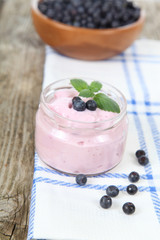 Blueberry yogurt