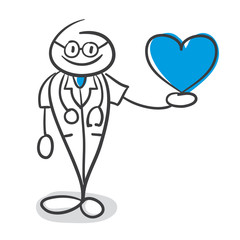 Stick Figure Series Blue