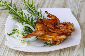 Grilled quail