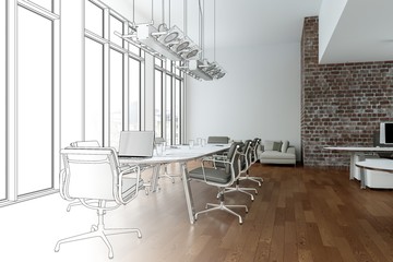 Entwurf Großraumbüro