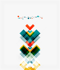 Clean colorful unusual geometric pattern design
