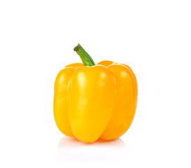 Yellow Bell pepper  isolated on white background