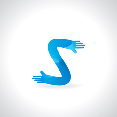 creative hand teamwork concept vector illustration 