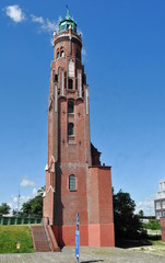 Fototapeta premium Historischer Leuchtturm in Bremerhaven