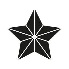 The star icon. Best and favorite, quality symbol. Flat