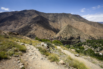 A Moroccan village in the mountain