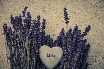 Relax, Zeit für mich! Lavendel mit Herz!