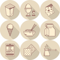 Lunch line icons