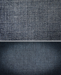 denim fabric in the background