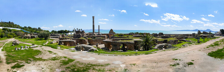 Fototapeta na wymiar Panorama von Karthago