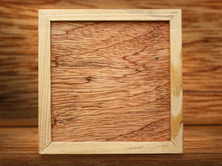 Blank new square wooden frame