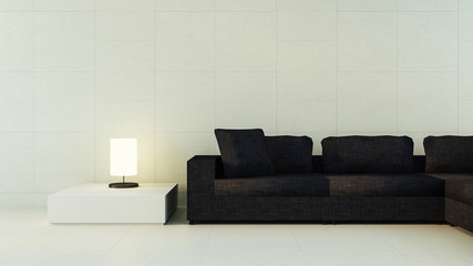 Simple of Modern Living / 3D render image