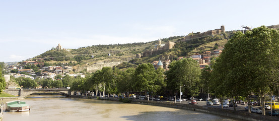 Fototapeta na wymiar Tblisi panoramic view (Georgia).