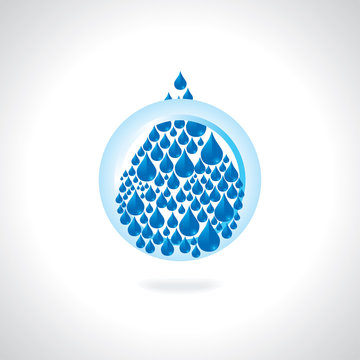 save water concept vector illustration 