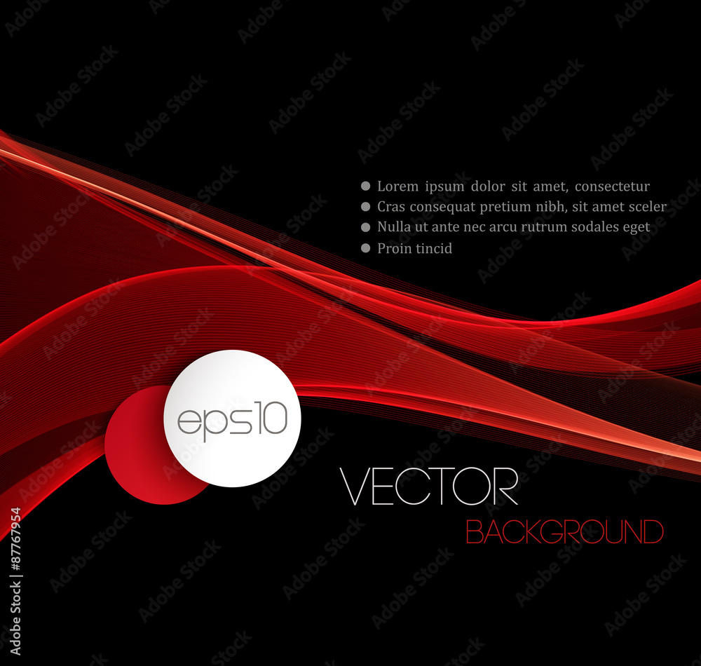 Aufkleber Smooth wave stream line abstract header layout. 