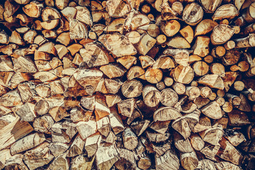 Firewood wall