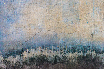 Aged grunge abstract concrete texture with dents and cracked
