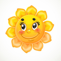 Cute smiling sun