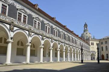 Fototapeta na wymiar Arkadenhof im Stadtschloss, Dresden