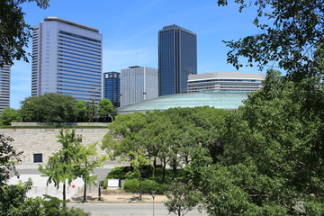 ビジネスパークと大阪城