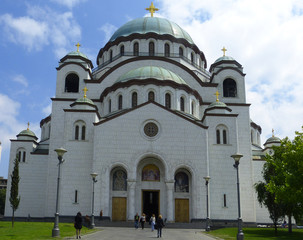 Kirche des Heiligen Sava in Belgrad/Serbien