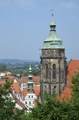 Stadtansicht mit Kirche St.Marien, Pirna