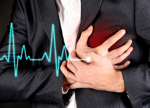 Man Having Chest Pain - Heart Attack