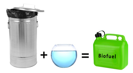 Trash plus water is biofuel