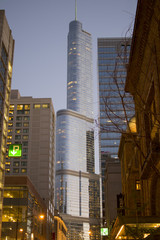Grattacielo trump da lontano, Chicago