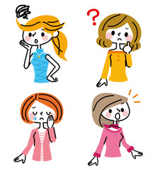 女性　複数　セット