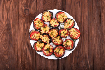 Dish of eggplant