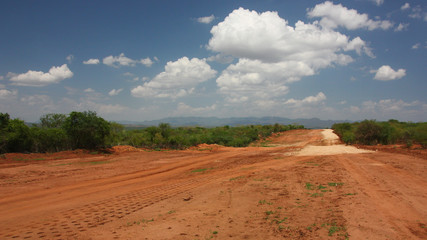 Empty road in Omo Valley