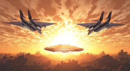 Military Jets Pursue UFO
