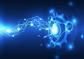 abstract vector electric technology background illustration