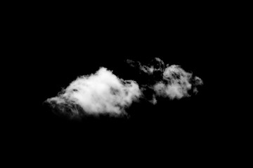 clouds on black background