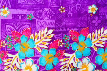 Fototapeta na wymiar vintage fabric of flowers for background