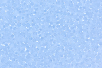 Styrofoam light blue for the background.