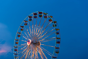 Ferris Wheel At Amusement Park